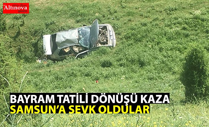 Bayram tatili dönüşü kaza: 7 yaralı