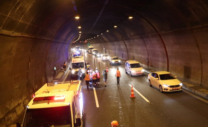 Bolu Dağı Tüneli'nde trafik kazası tatbikatı