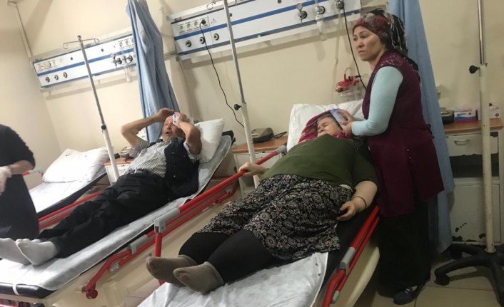 Giresun'da kamyonet devrildi: 10 yaralı