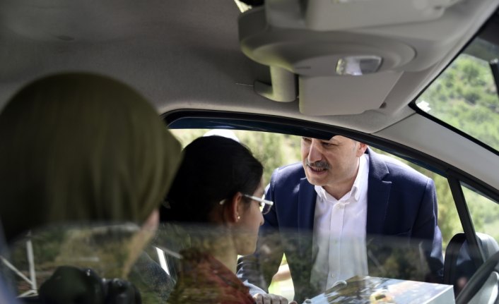 Gümüşhane'de trafik denetimleri sürüyor