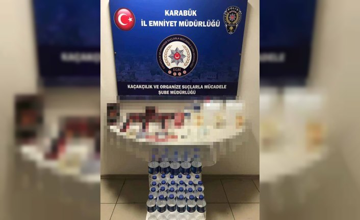Karabük'te sahte içki operasyonu