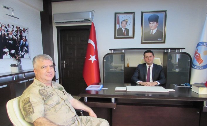 Kavak Jandarma Komutanı Karaköse'den Şenay'a ziyaret