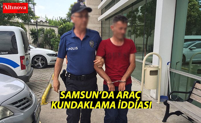 Samsun'da araç kundaklama iddiası