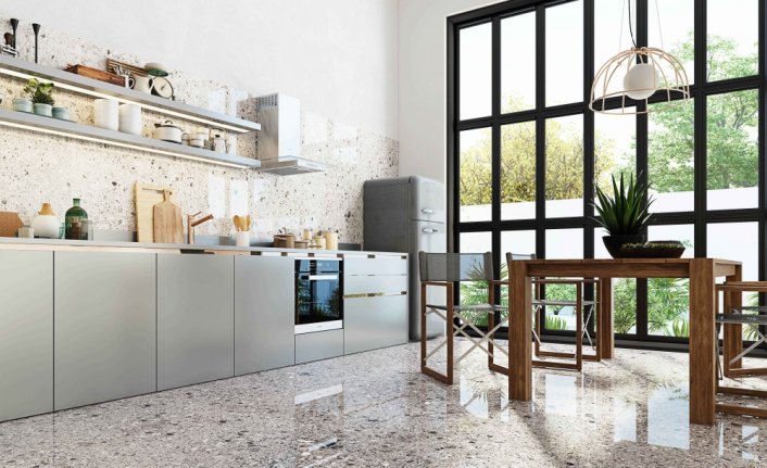 Seramiksan'dan Terrazzo ve Rock serisi