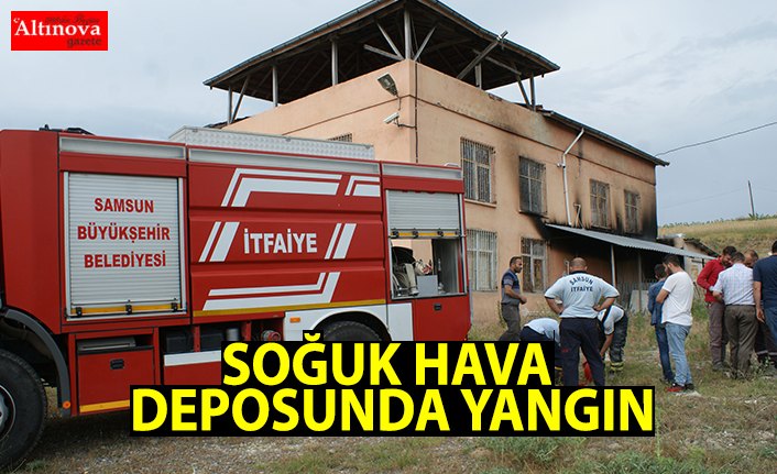 Soğuk hava deposunda yangın