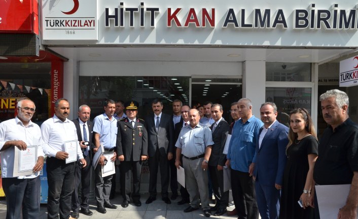 Türk Kızılayının gönüllü bağışçıları ödüllendirildi