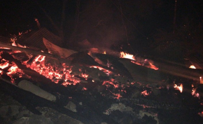 Yusufeli'nde çıkan yangında bir kişi öldü