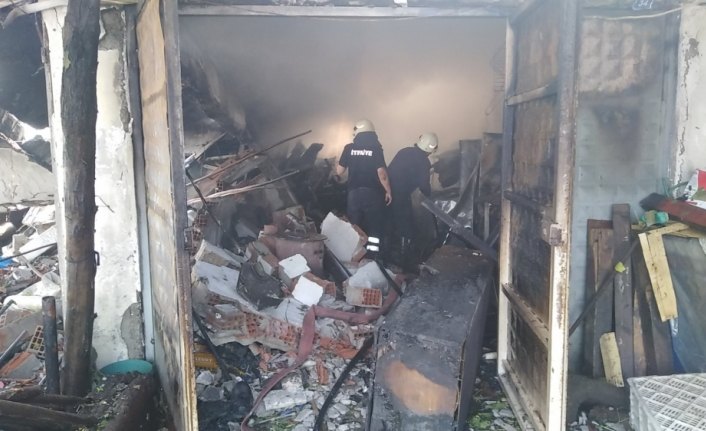 Zonguldak'ta barakada tüp patladı: 1 yaralı