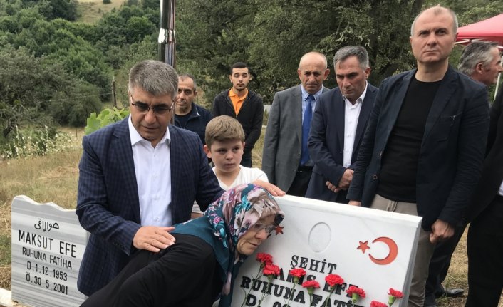 15 Temmuz şehidi mezarı başında anıldı
