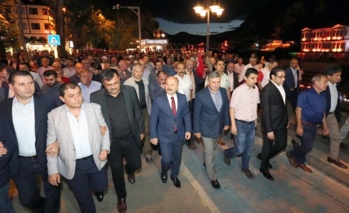 Amasya'da 15 Temmuz Demokrasi ve Milli Birlik Yürüyüşü