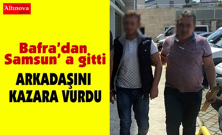 Birlikte alkol aldığı arkadaşını silahla kazara yaraladığı iddiası