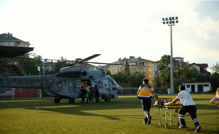 Düzce'deki su baskını ve toprak kayması