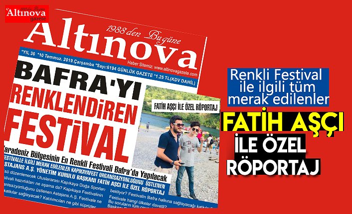 FATİH AŞÇI İLE ÖZEL RÖPORTAJ