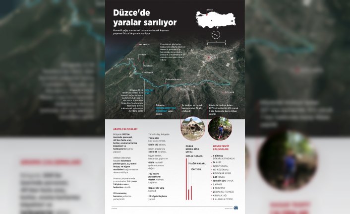 GRAFİKLİ - Düzce'de yaralar sarılıyor