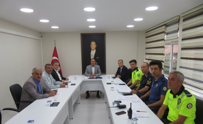 Merzifon'da trafik değerlendirme toplantısı