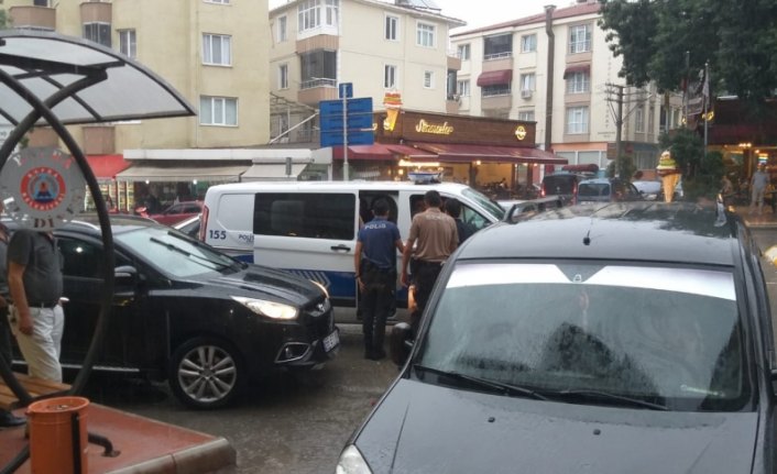 Samsun'da yol verme kavgası