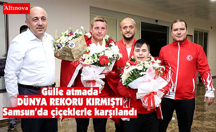 Topaloğlu ve Öztankal'a çiçekli karşılama