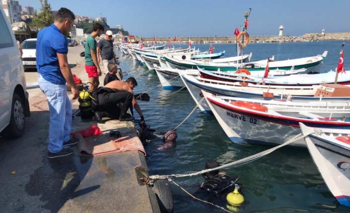 Zonguldak'ta deniz dibi temizliği yapıldı