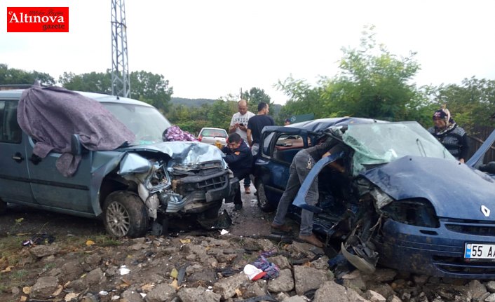 Bafra'da feci kaza: 4 yaralı