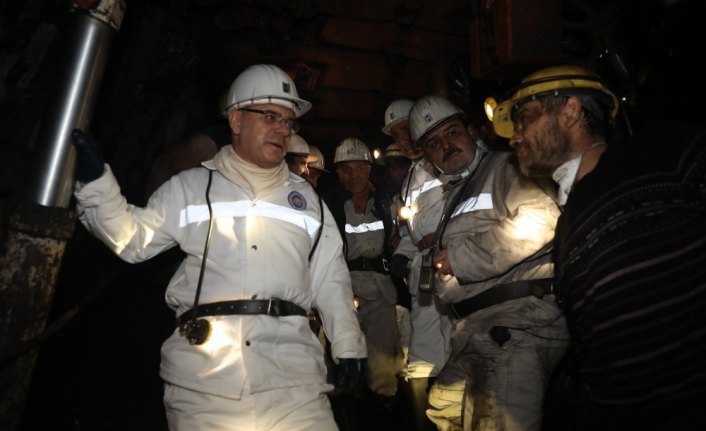 Bakan Yardımcısı Şeref Kalaycı, maden ocağına indi