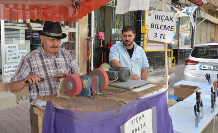 Bıçak bileme tezgahlarında yoğunluk başladı