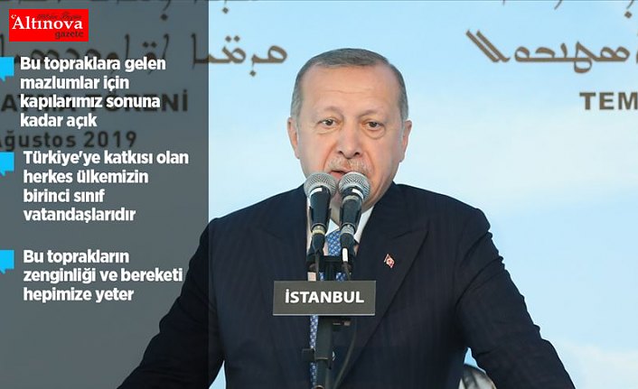 Cumhurbaşkanı Erdoğan Süryani Kilisesi'nin temelini attı