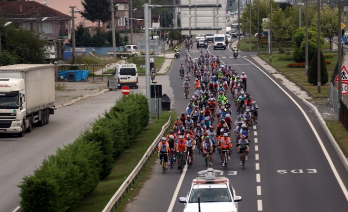 Deprem farkındalığı için pedala bastılar