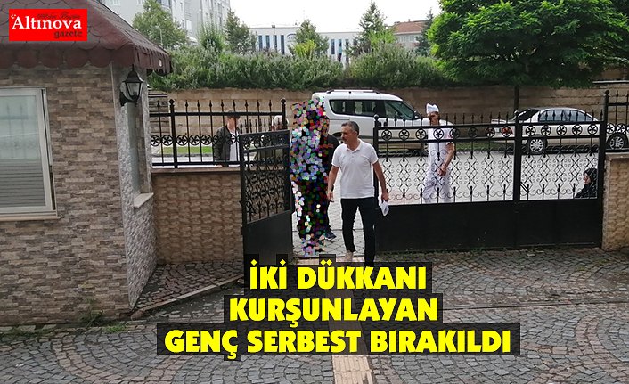 İKİ DÜKKANI KURŞUNLAYAN GENÇ SERBEST BIRAKILDI