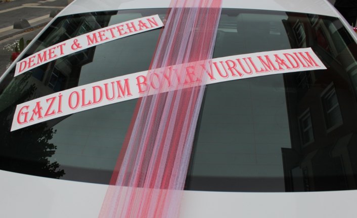Kaymakamın makam aracı gaziye gelin arabası oldu