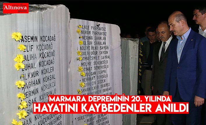 Marmara Depreminin 20. yılında hayatını kaybedenler anıldı