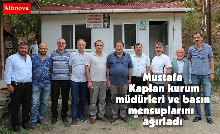 Mustafa Kaplan kurum müdürleri ve basın mensuplarını ağırladı