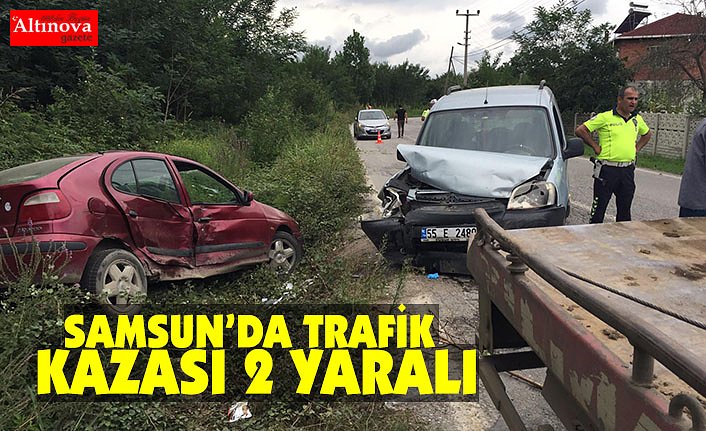 Samsun'da trafik kazası: 2 yaralı