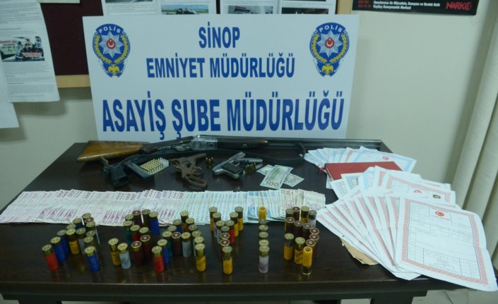 Sinop'ta tefeci operasyonu: 5 gözaltı