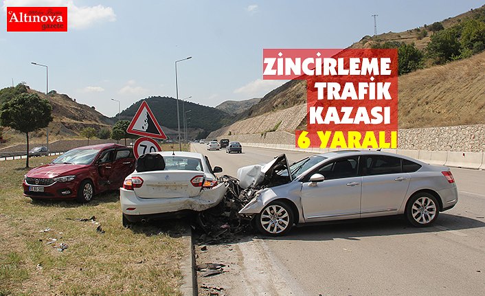 Zincirleme trafik kazası: 6 yaralı