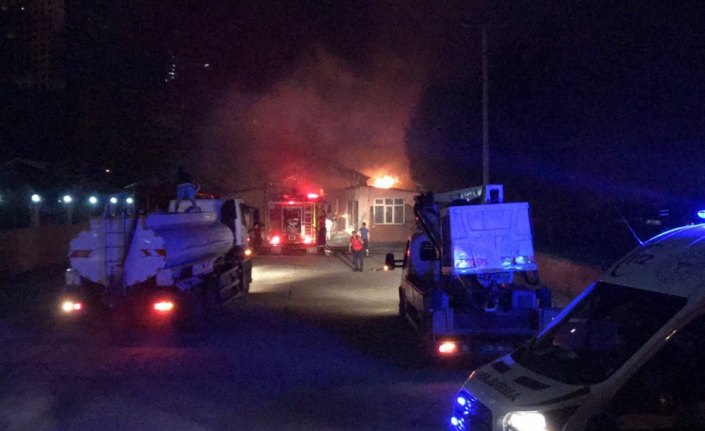 Zonguldak'ta pazar yerinde yangın