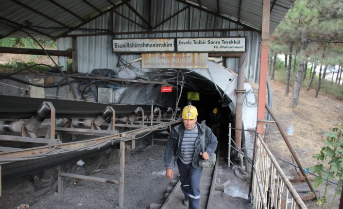 Amasya'da maden işçilerinin 