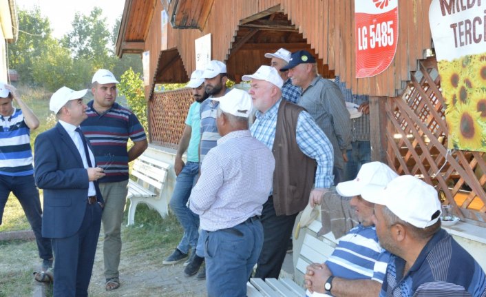 Ayçiçeği üreticileri bilgilendirildi