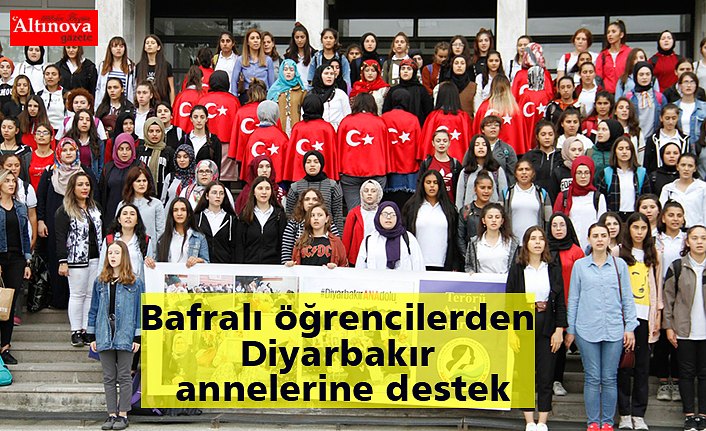 Bafralı öğrencilerden Diyarbakır annelerine destek