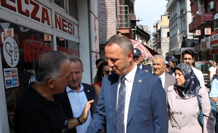 Başkan Alan'dan esnafa uyarı ziyareti