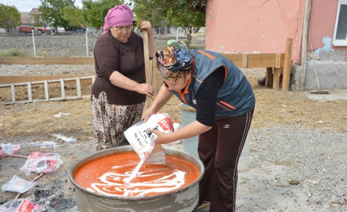 Havza'da kuşburnu marmelatı yapımına başlandı