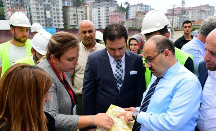 Vali Ustaoğlu Of ilçesinde incelemelerde bulundu