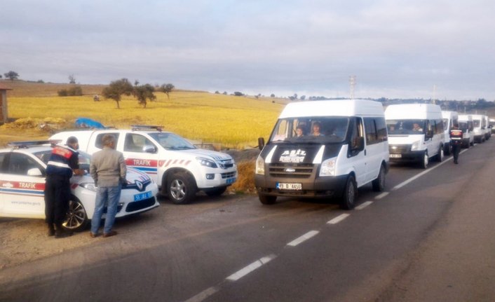 Vezirköprü'de okul servisleri denetlendi