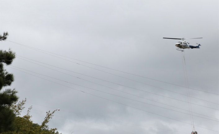 Yüksek gerilim hatlarına 