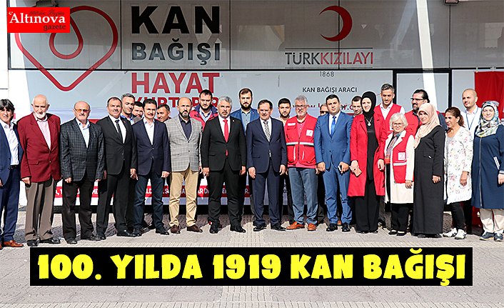 100. Yılda 1919 Kan Bağışı