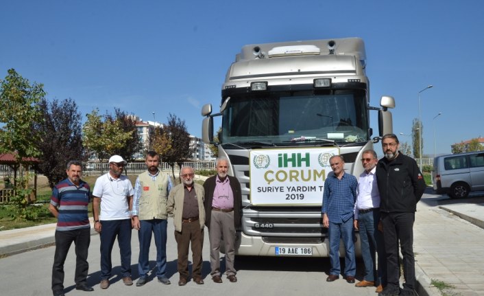 Çorum'dan Suriye'deki ihtiyaç sahiplerine insani yardım