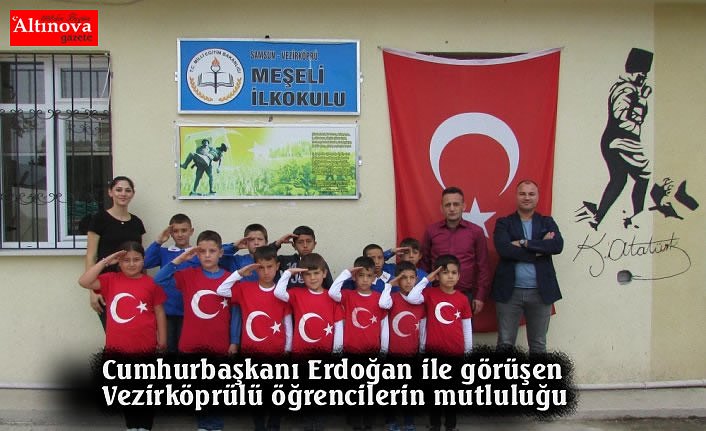 Cumhurbaşkanı Erdoğan ile görüşen Vezirköprülü öğrencilerin mutluluğu
