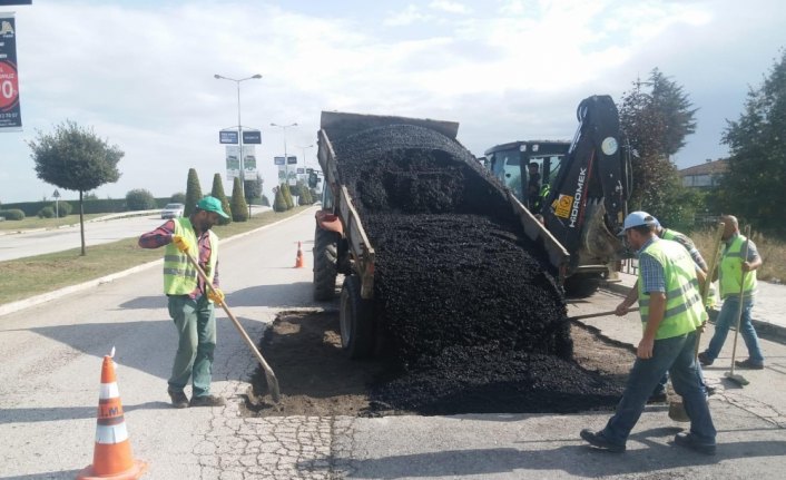 Düzc'de asfaltlama çalışmaları