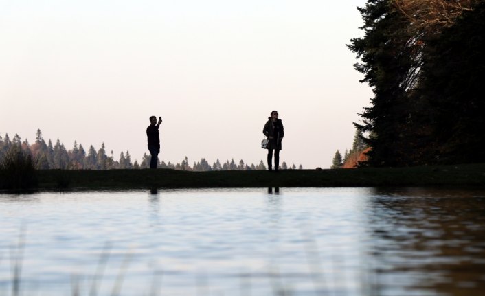 Düzce yaylaları sonbahar manzarasıyla büyülüyor