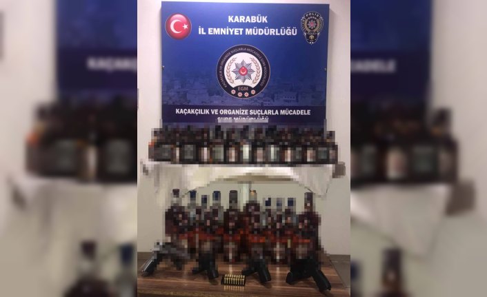 Karabük'te kaçak içki operasyonu