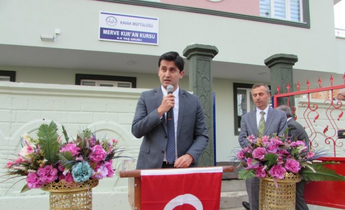 Kavak'ta Kur'an kursu açılışı